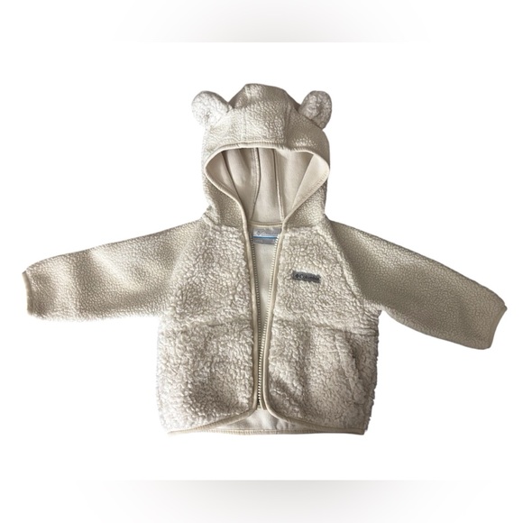 Columbia Foxy Baby Sherpa Full-Zip Cream Jacket 3-6 months - Picture 3 of 9